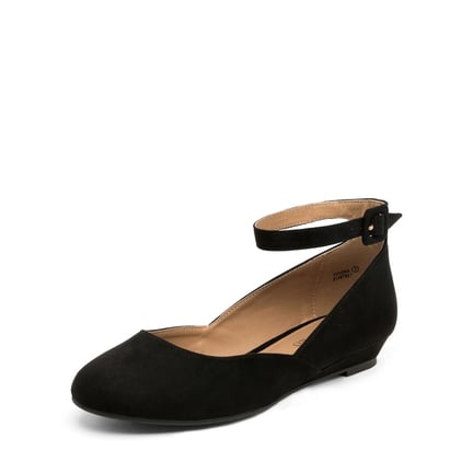 Ladies flats with ankle strap online